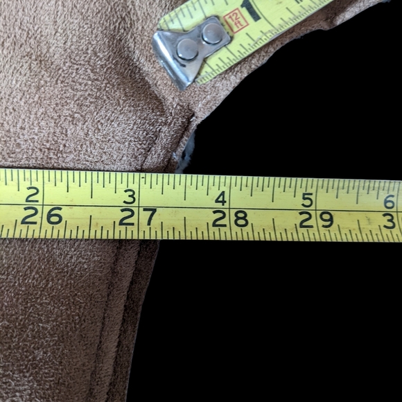 Faux Suede Sherpa Reversible Coat LG Soft Batwing 3/4 Sleeve Pocket Boho Driving - Picture 6 of 16